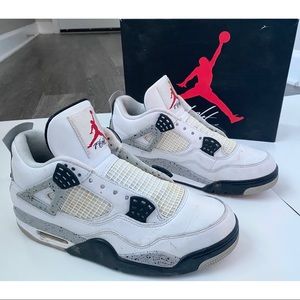 JORDAN 4 RETRO WHITE CEMENT
